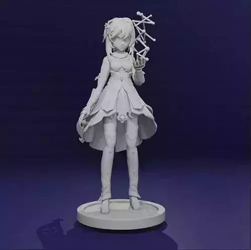 Lumine Genshin Impact Main Female Character- Star Pose 3D print model