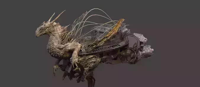Underworld airship 3D model