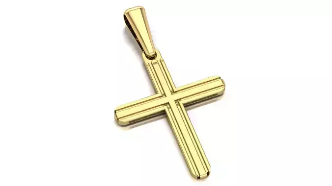 Fancy cross pendant