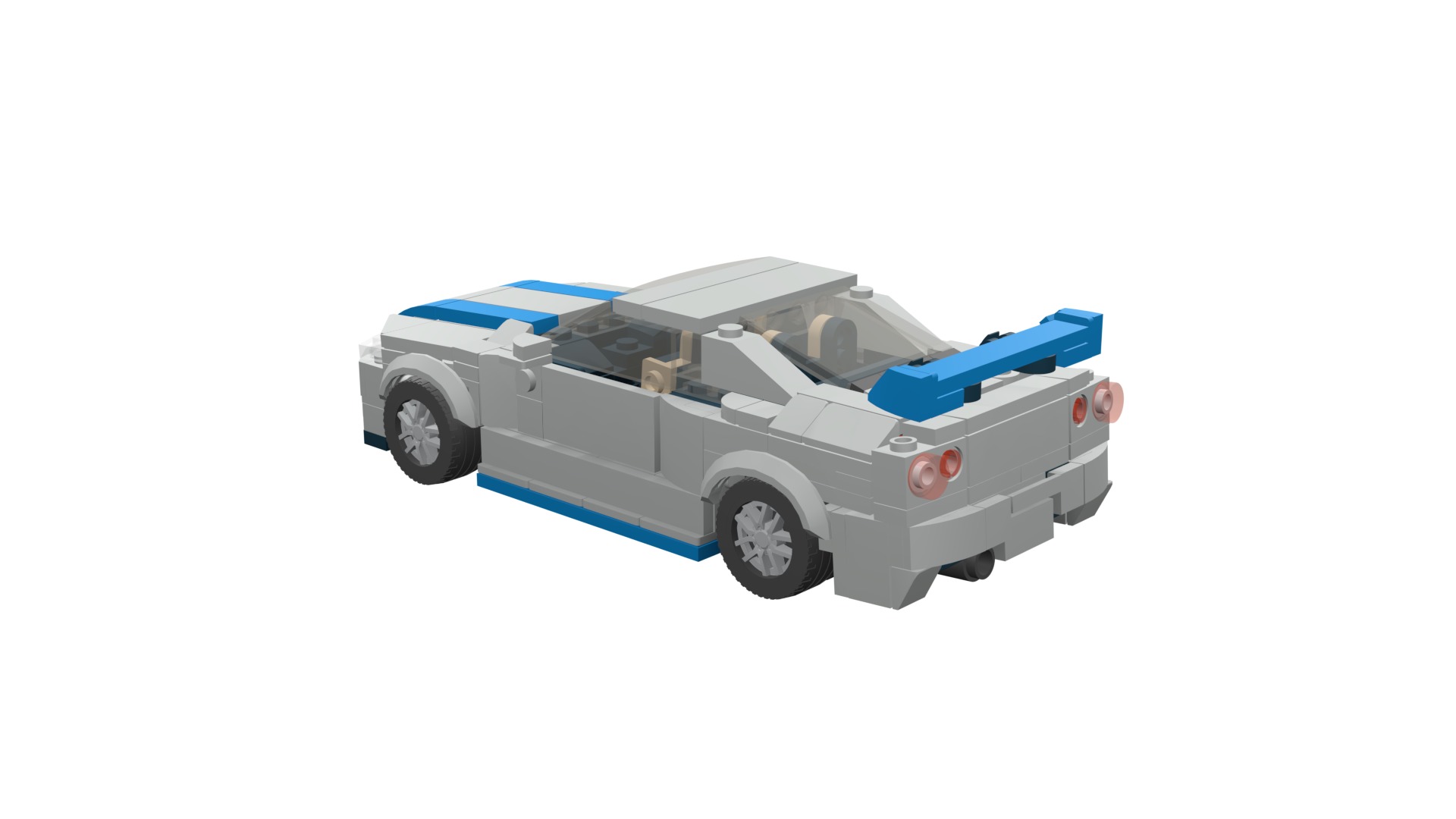MocBricks3D - Lego Nissan Skyline GT-R R34 3D print model_41