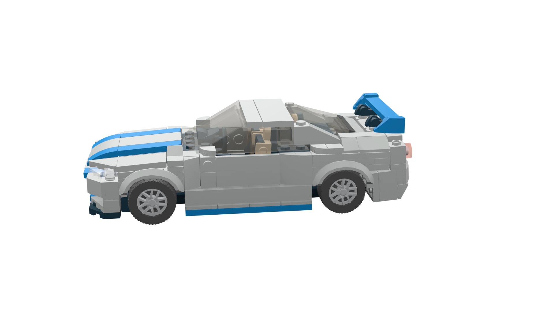 MocBricks3D - Lego Nissan Skyline GT-R R34 3D print model_47