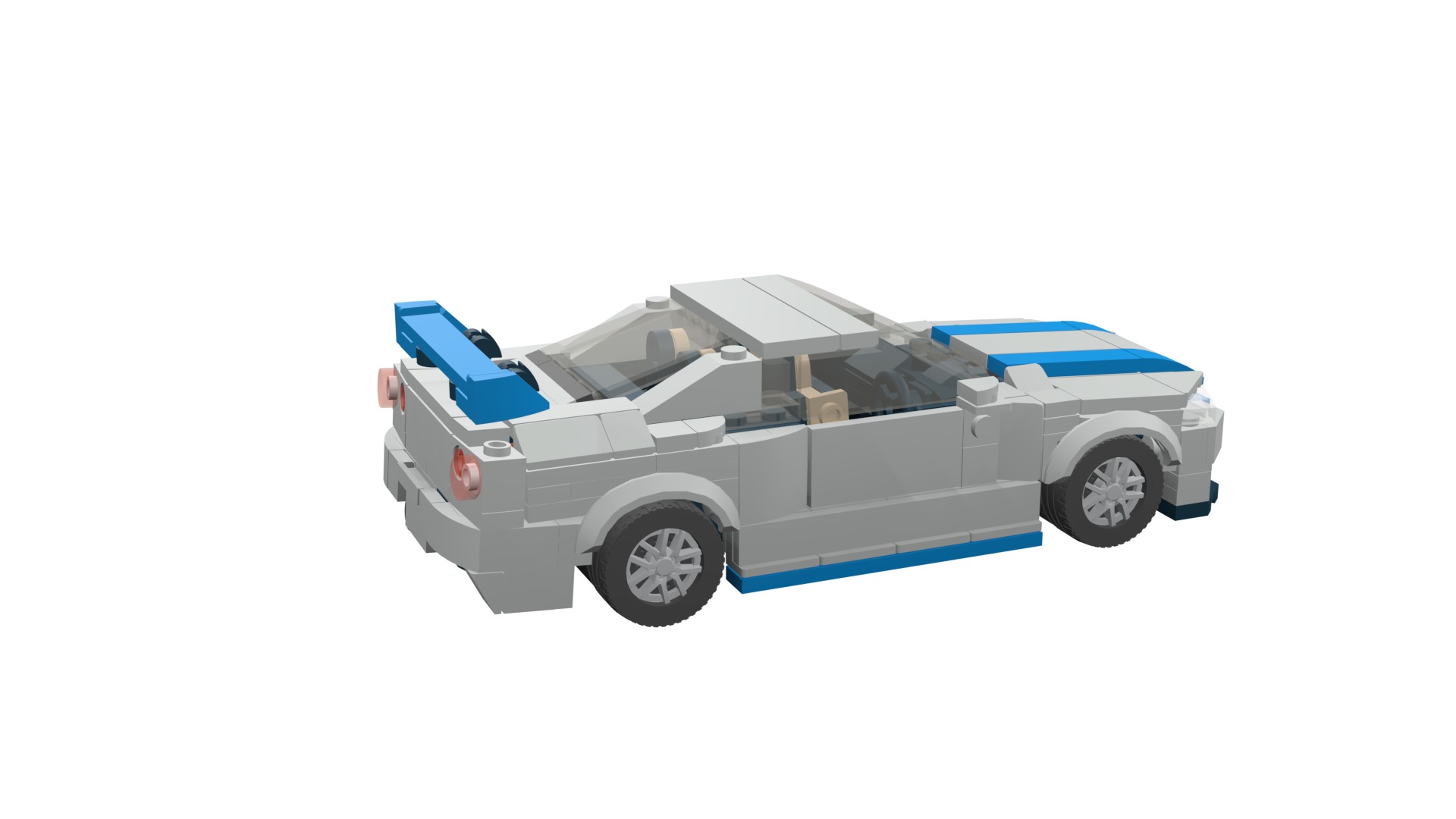 MocBricks3D - Lego Nissan Skyline GT-R R34 3D print model_27