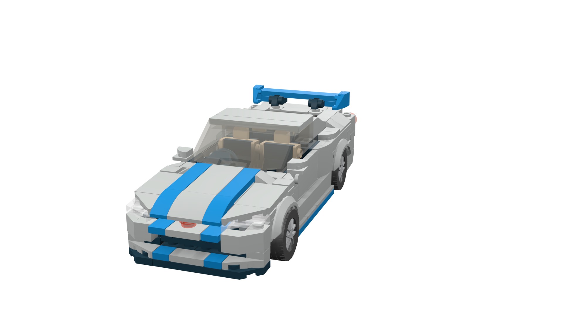 MocBricks3D - Lego Nissan Skyline GT-R R34 3D print model_11
