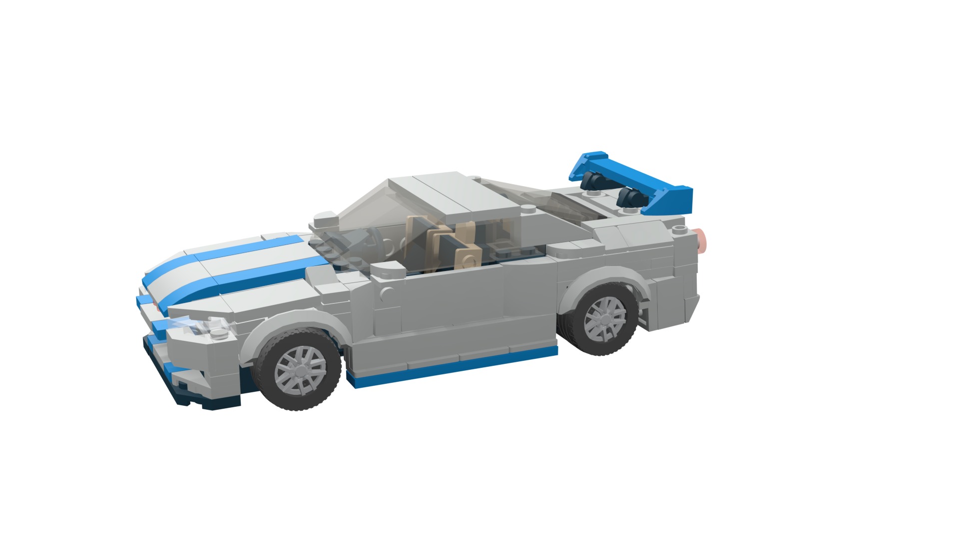 MocBricks3D - Lego Nissan Skyline GT-R R34 3D print model_49