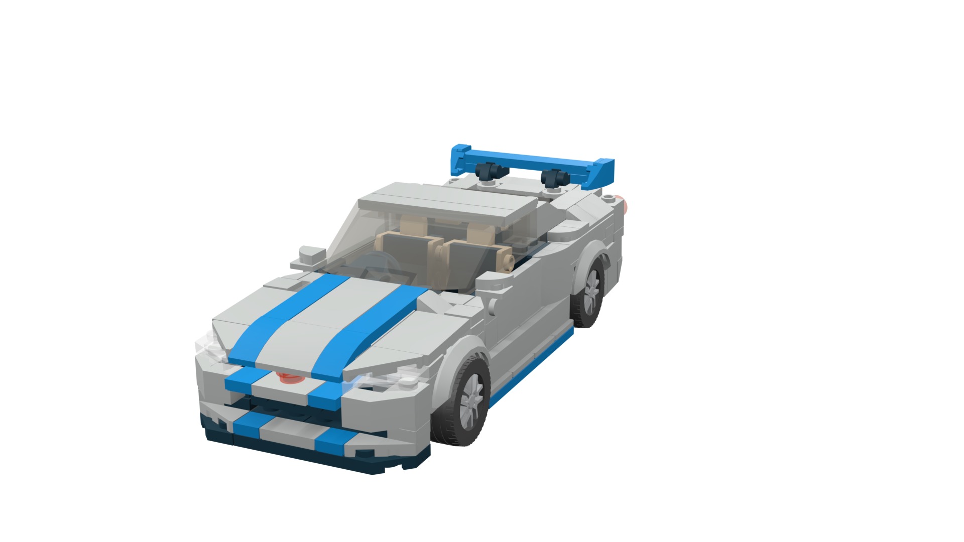 MocBricks3D - Lego Nissan Skyline GT-R R34 3D print model_54