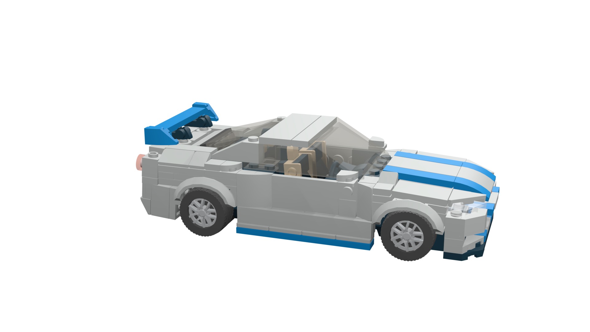 MocBricks3D - Lego Nissan Skyline GT-R R34 3D print model_22