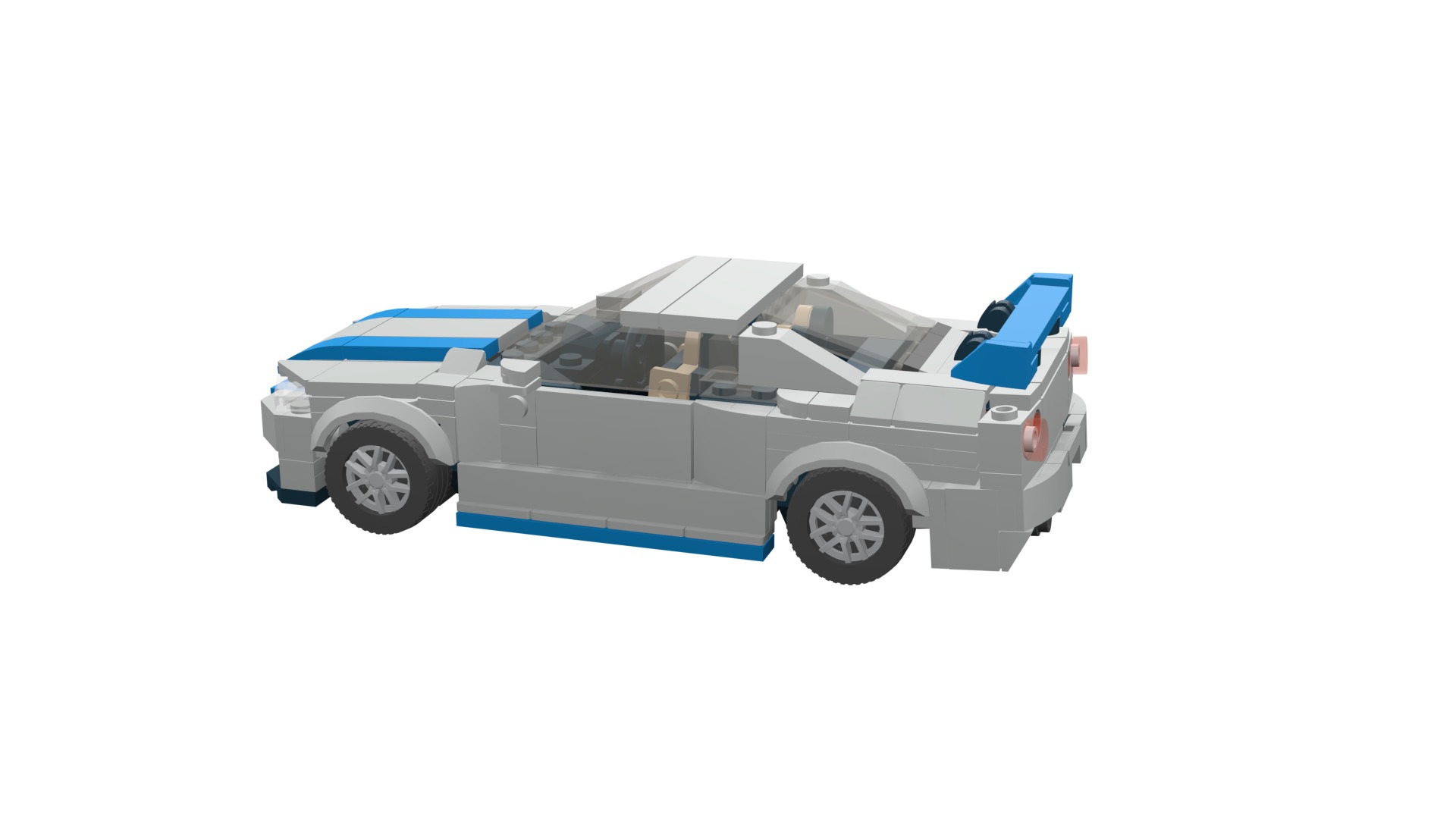 MocBricks3D - Lego Nissan Skyline GT-R R34 3D print model_44