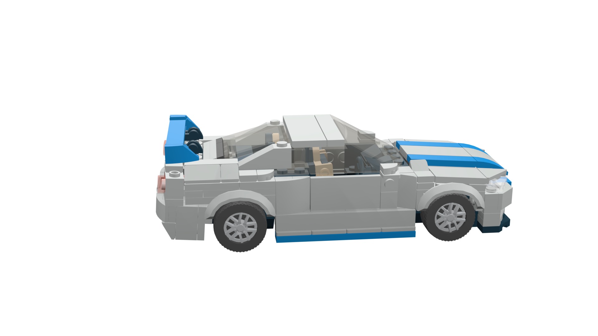 MocBricks3D - Lego Nissan Skyline GT-R R34 3D print model_25