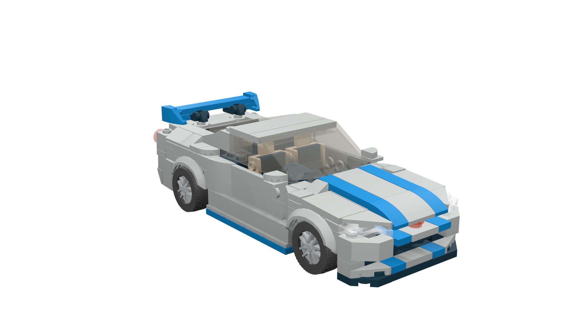 MocBricks3D - Lego Nissan Skyline GT-R R34 3D print model_18