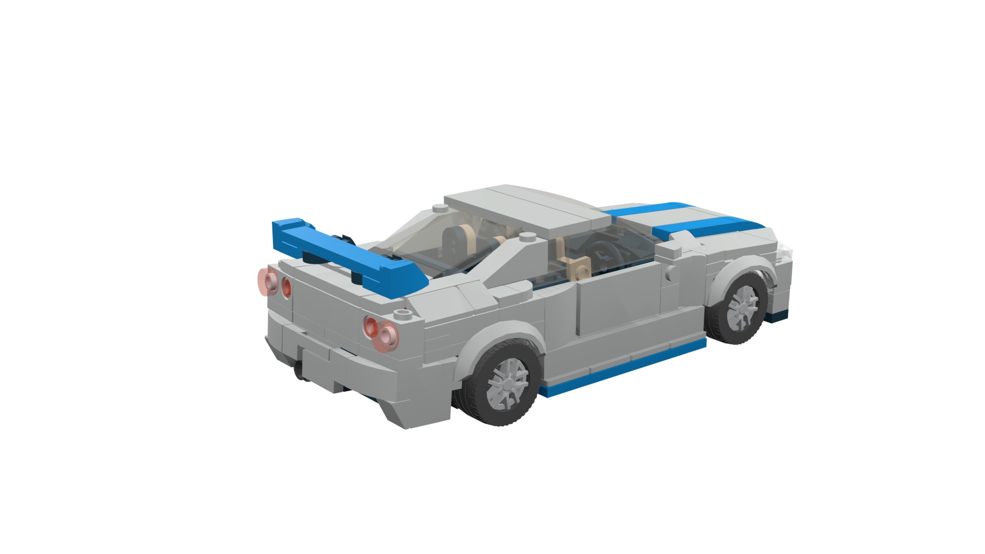 MocBricks3D - Lego Nissan Skyline GT-R R34 3D print model_29