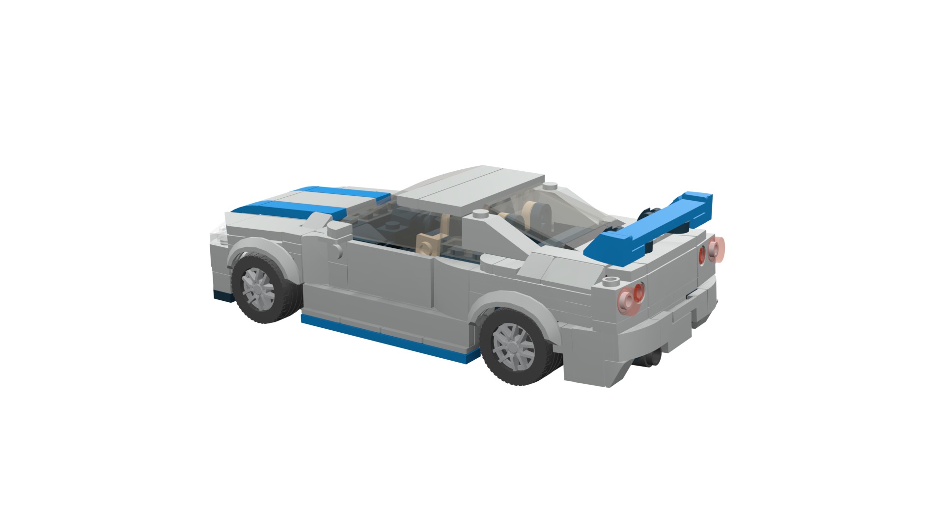 MocBricks3D - Lego Nissan Skyline GT-R R34 3D print model_42