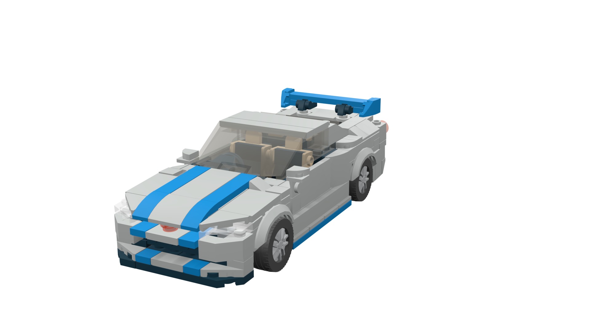 MocBricks3D - Lego Nissan Skyline GT-R R34 3D print model_10