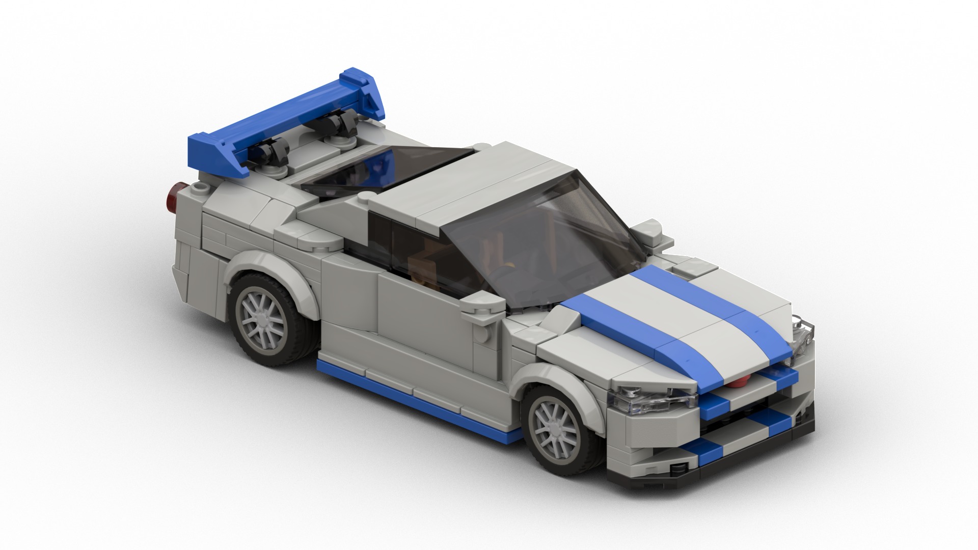 MocBricks3D - Lego Nissan Skyline GT-R R34 3D print model_3