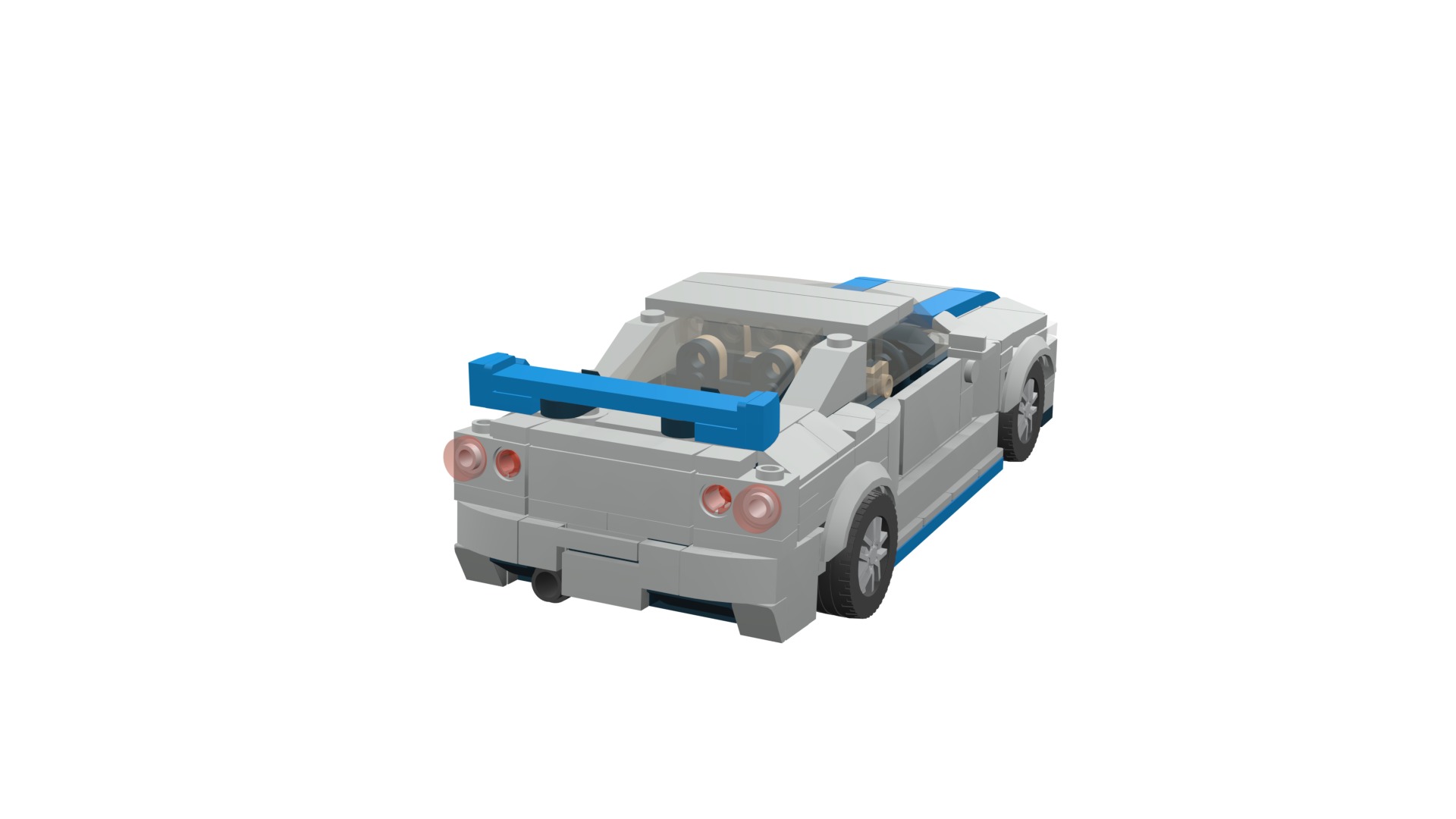 MocBricks3D - Lego Nissan Skyline GT-R R34 3D print model_32