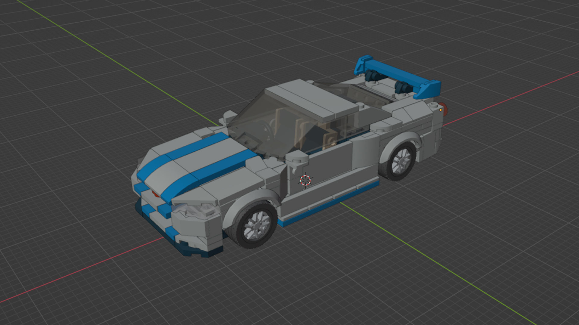 MocBricks3D - Lego Nissan Skyline GT-R R34 3D print model_5