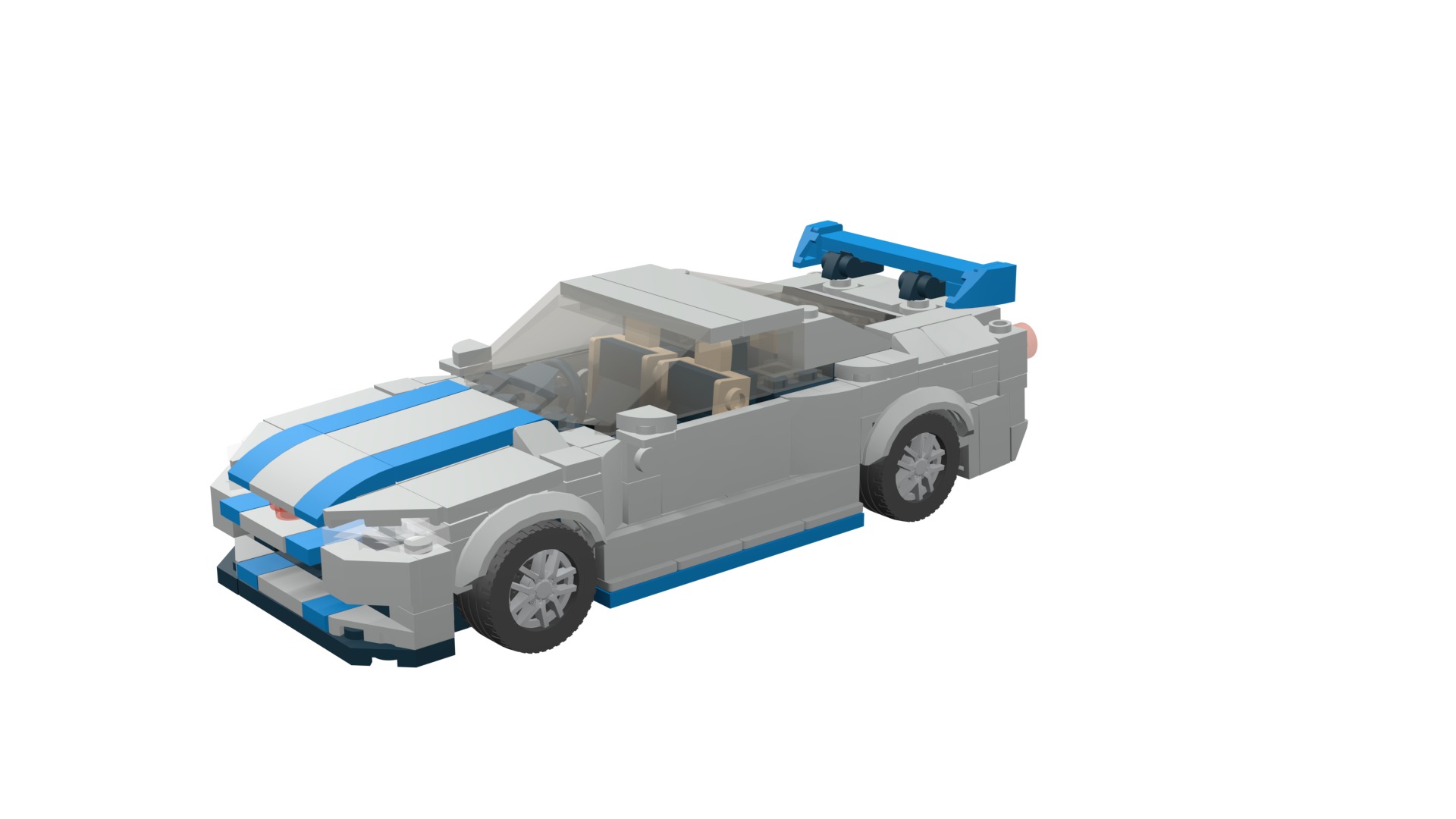 MocBricks3D - Lego Nissan Skyline GT-R R34 3D print model_51