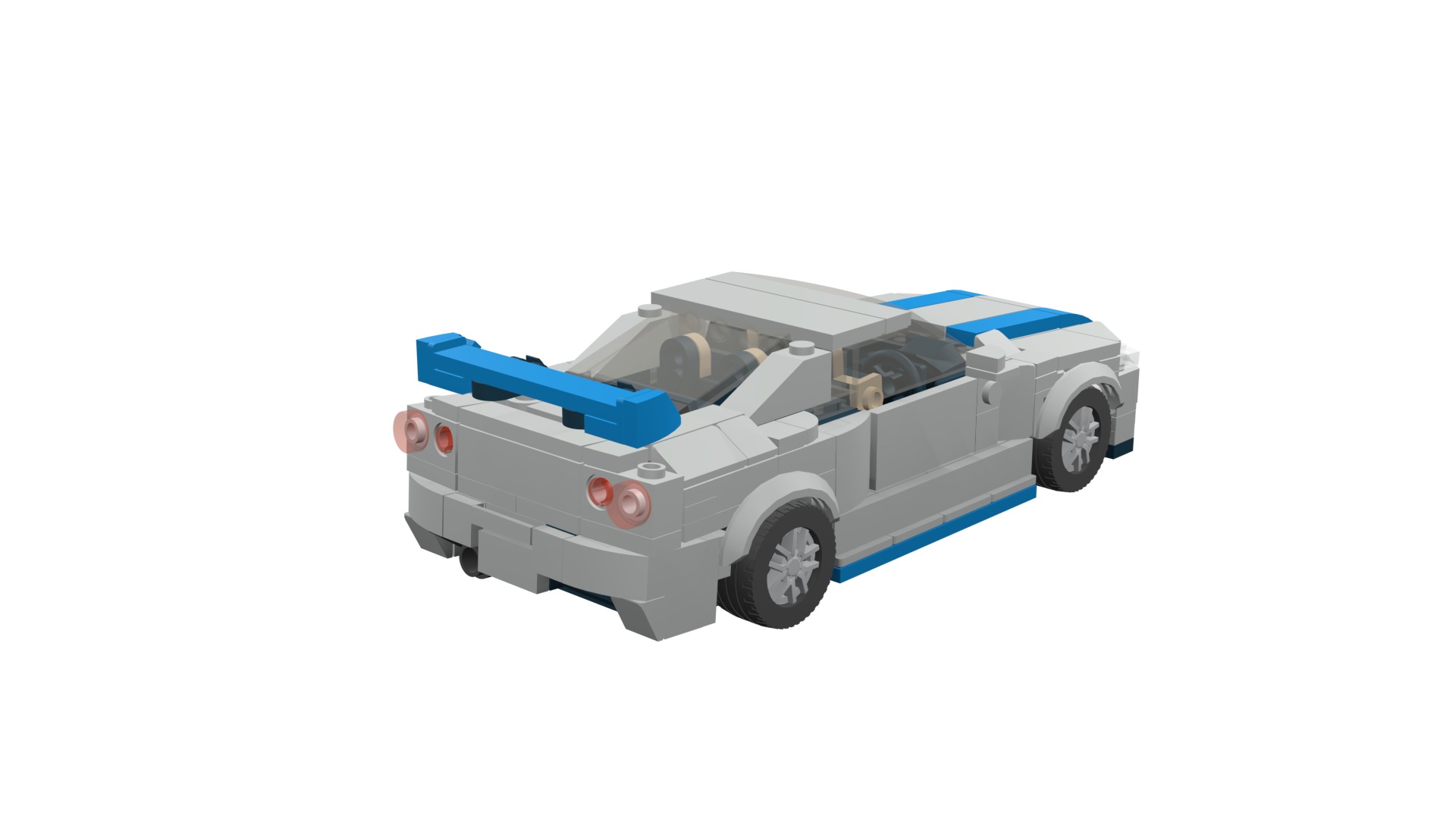 MocBricks3D - Lego Nissan Skyline GT-R R34 3D print model_30