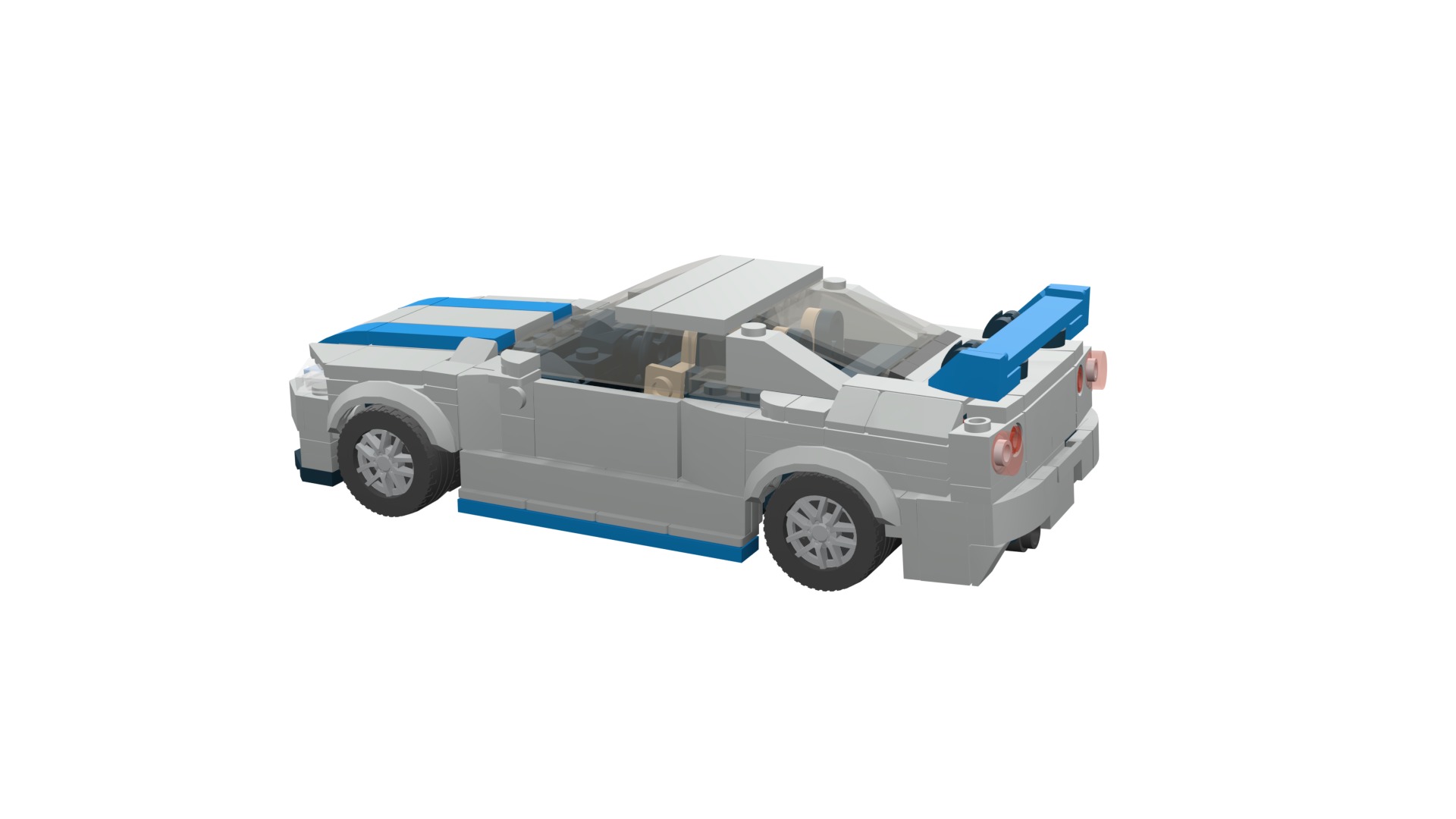 MocBricks3D - Lego Nissan Skyline GT-R R34 3D print model_43