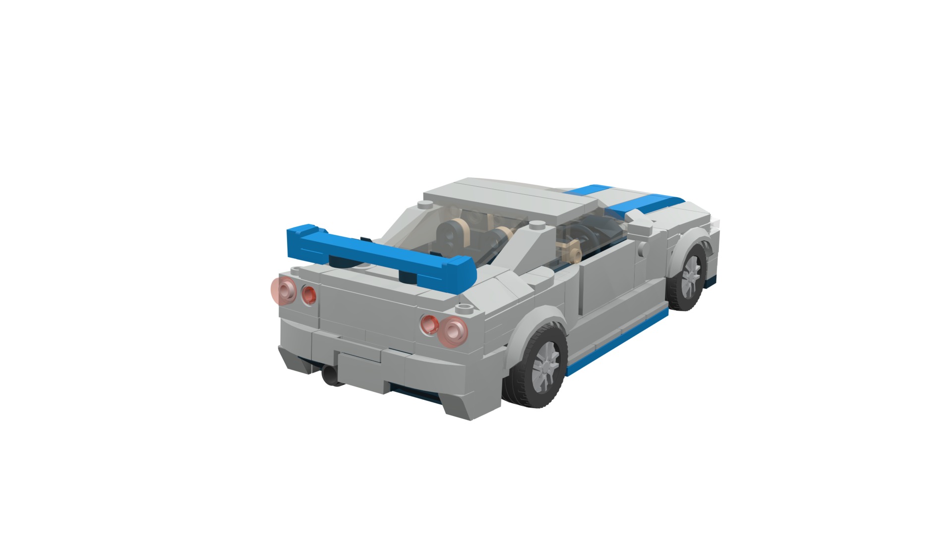 MocBricks3D - Lego Nissan Skyline GT-R R34 3D print model_31