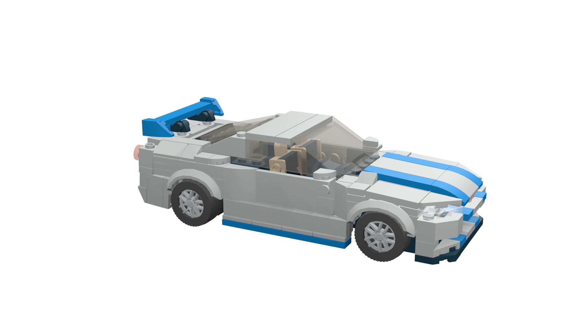 MocBricks3D - Lego Nissan Skyline GT-R R34 3D print model_21