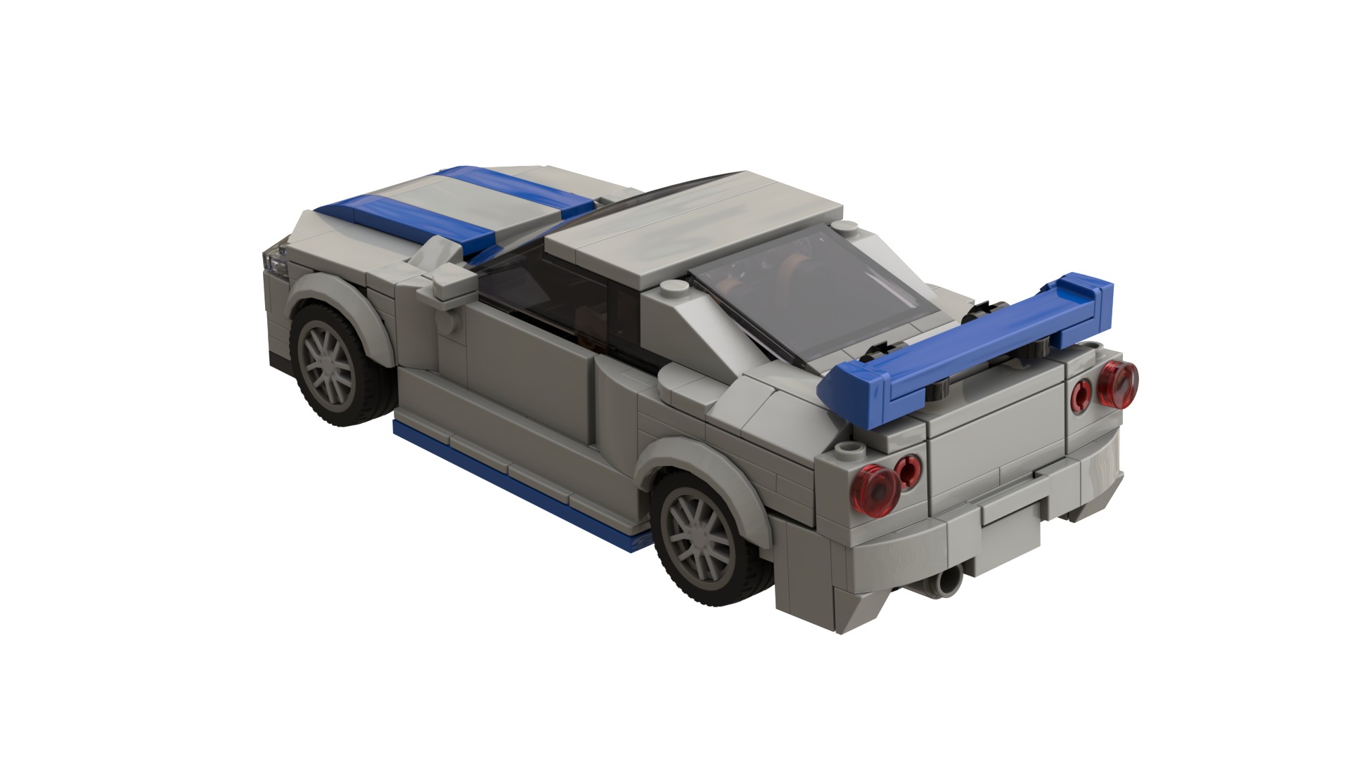 MocBricks3D - Lego Nissan Skyline GT-R R34 3D print model_1
