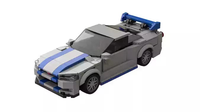 MocBricks3D - Lego Nissan Skyline GT-R R34