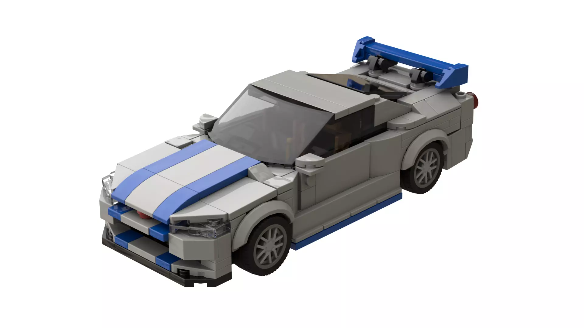MocBricks3D - Lego Nissan Skyline GT-R R34 3D print model_0