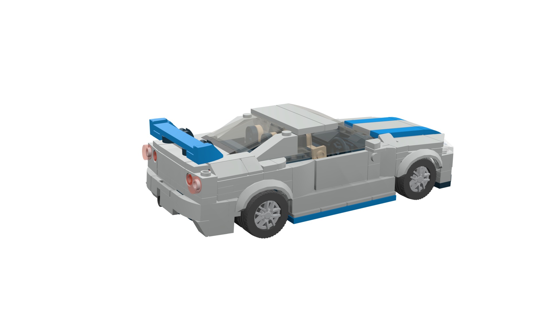 MocBricks3D - Lego Nissan Skyline GT-R R34 3D print model_28