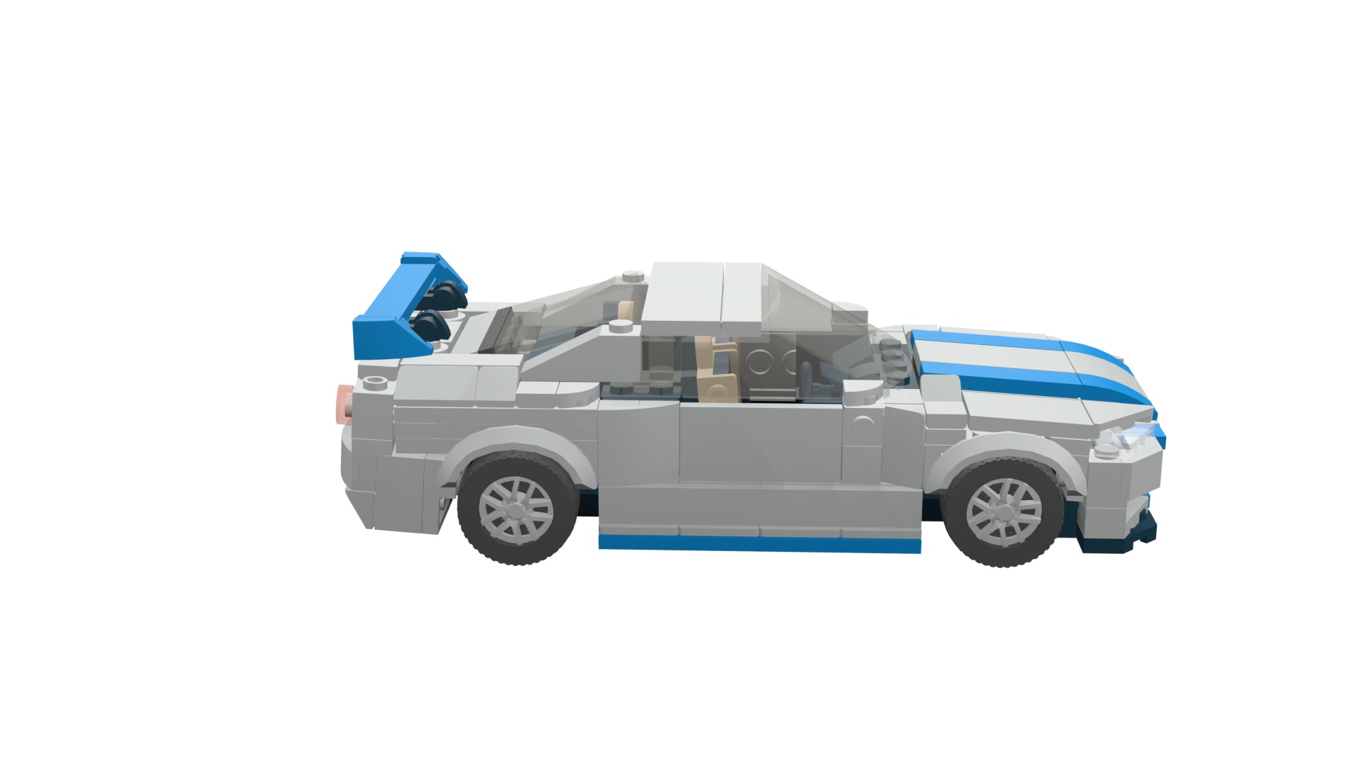 MocBricks3D - Lego Nissan Skyline GT-R R34 3D print model_24