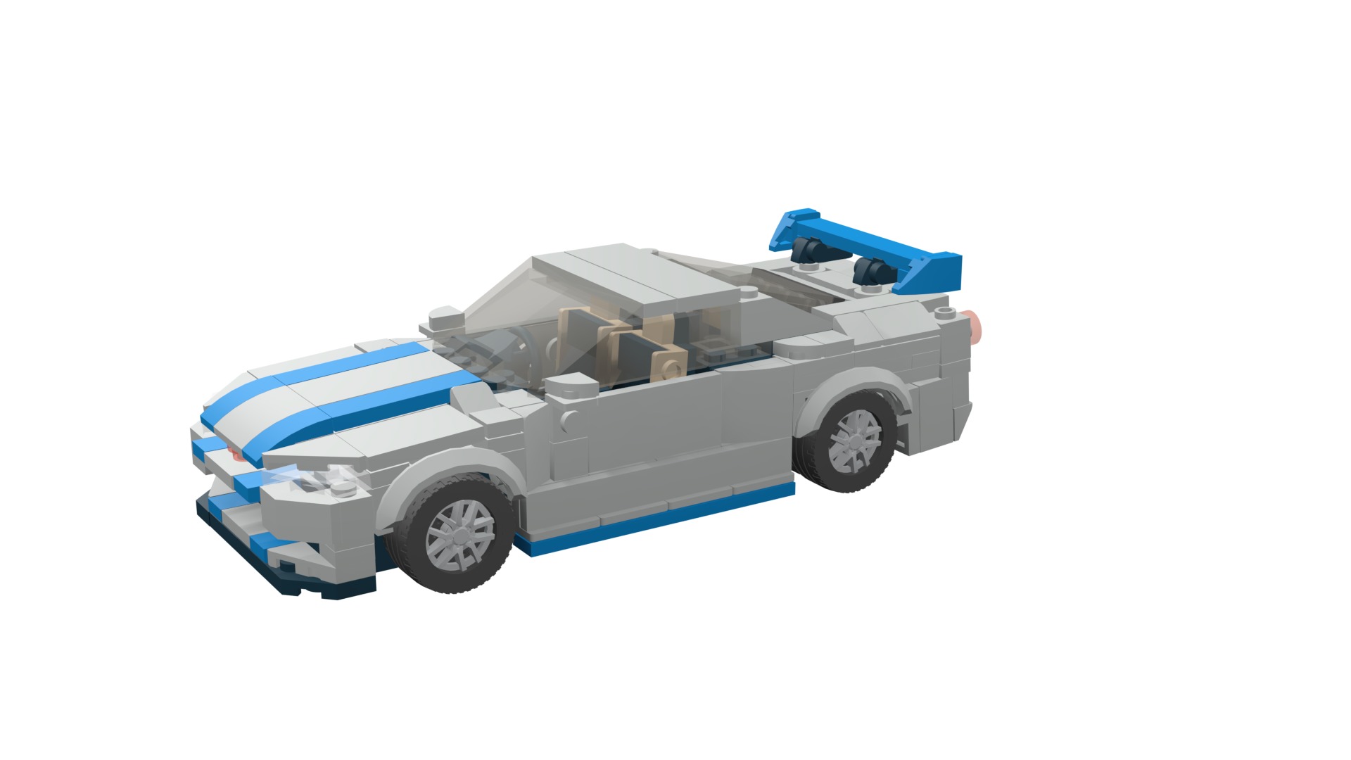 MocBricks3D - Lego Nissan Skyline GT-R R34 3D print model_50