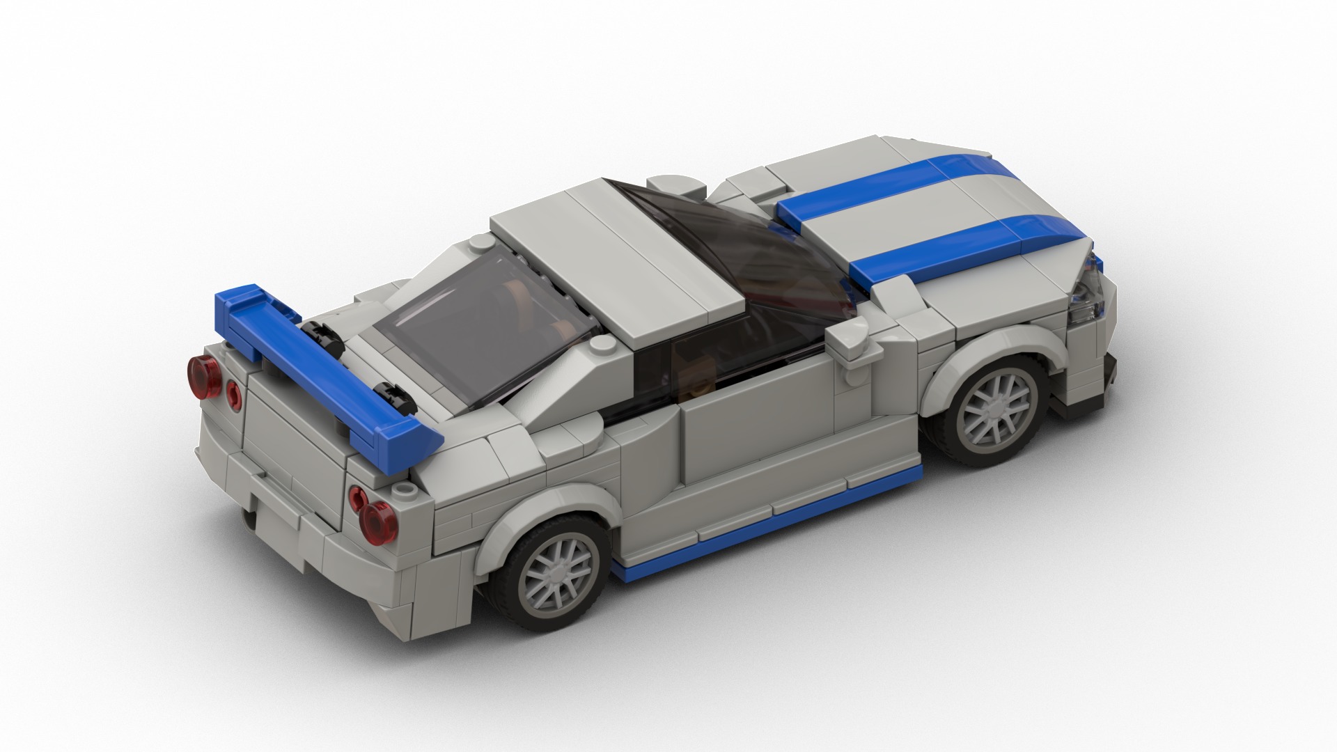 MocBricks3D - Lego Nissan Skyline GT-R R34 3D print model_2