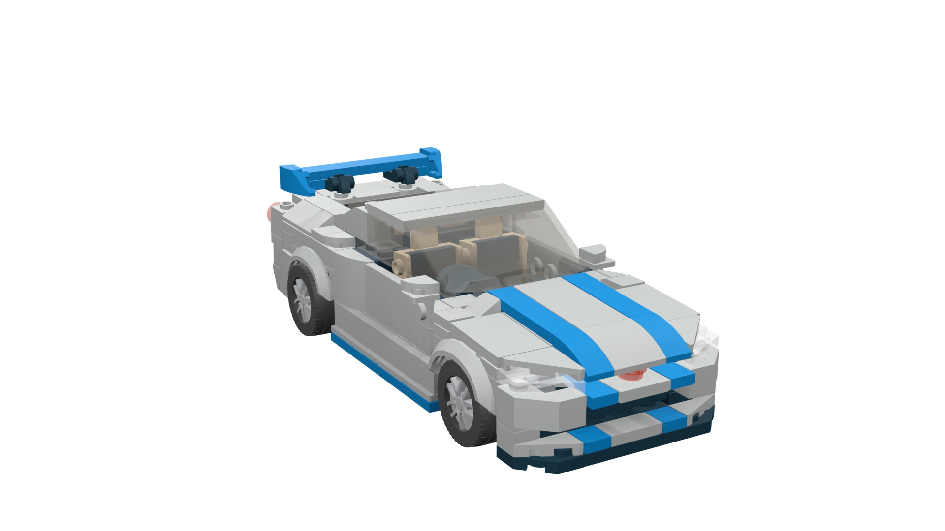 MocBricks3D - Lego Nissan Skyline GT-R R34 3D print model_17