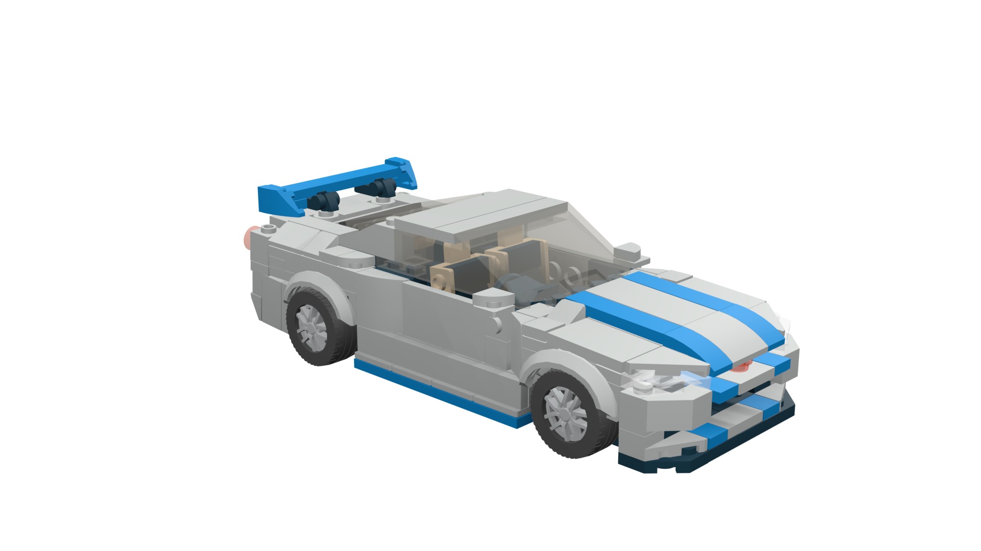 MocBricks3D - Lego Nissan Skyline GT-R R34 3D print model_19