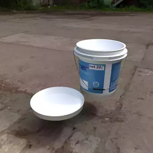 Realistic Paint Bucket 3D Model