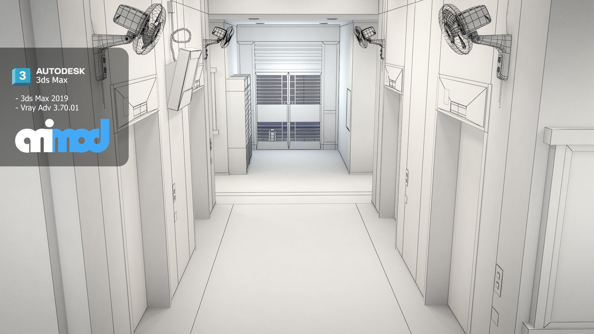 Hk Public Housing Corridor 003 3D model_8