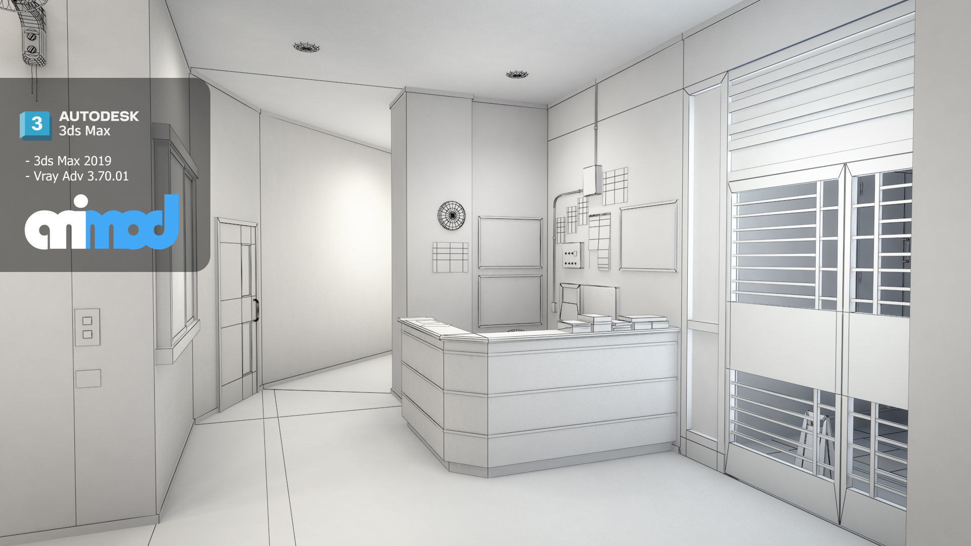 Hk Public Housing Corridor 003 3D model_6