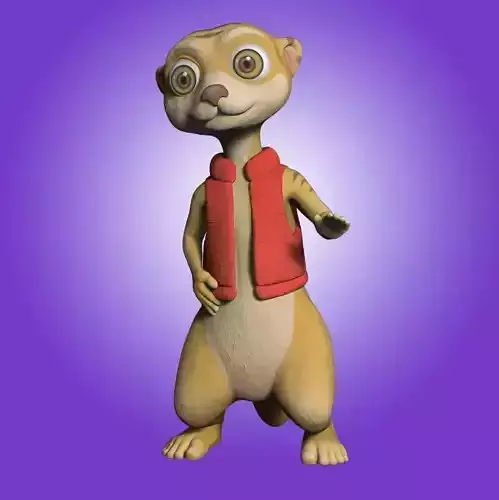 Stylized Meerkat 3D print model