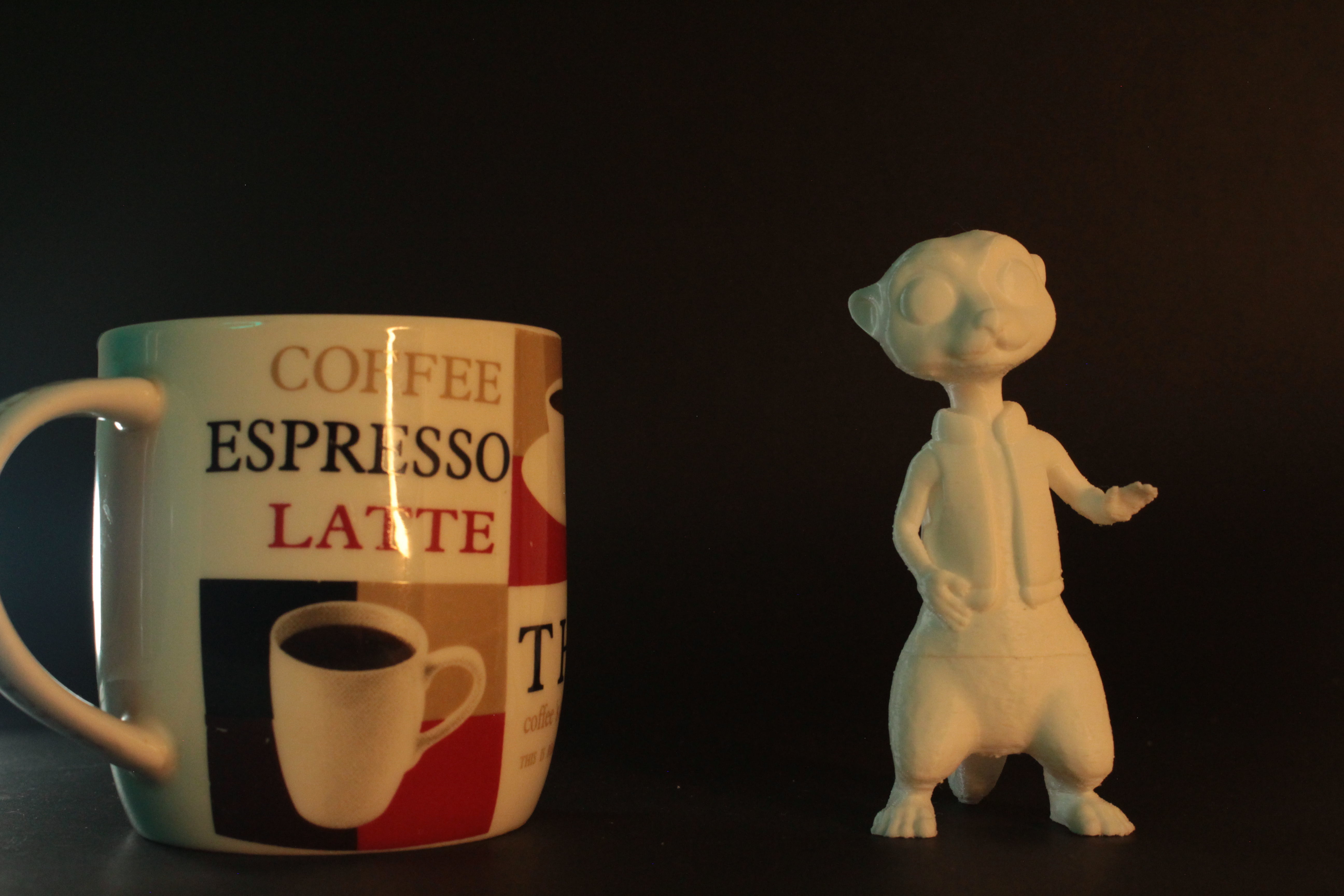 Stylized Meerkat 3D print model_3