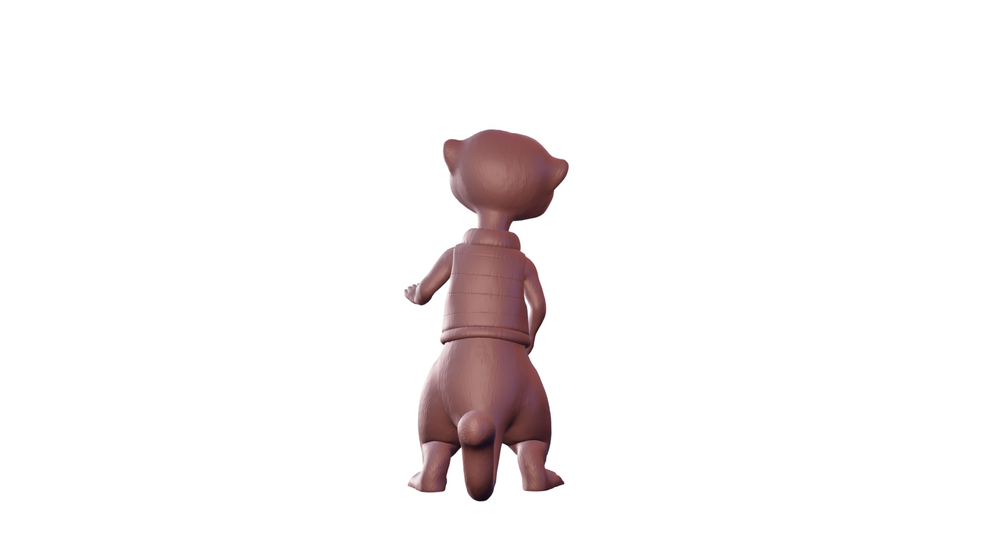 Stylized Meerkat 3D print model_8