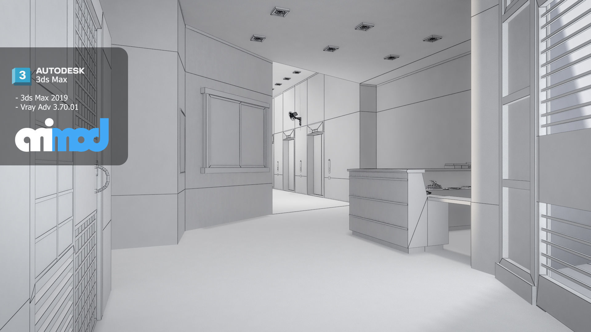 Hk Public Housing Corridor 004 3D model_8