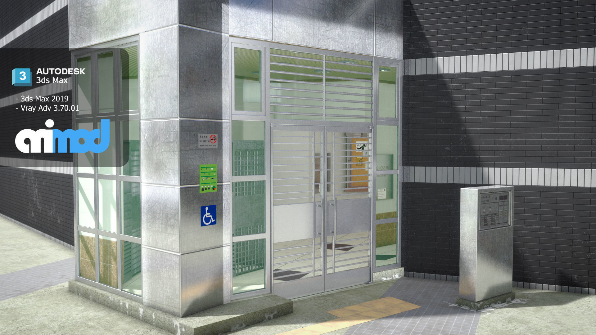 Hk Public Housing Corridor 004 3D model_4