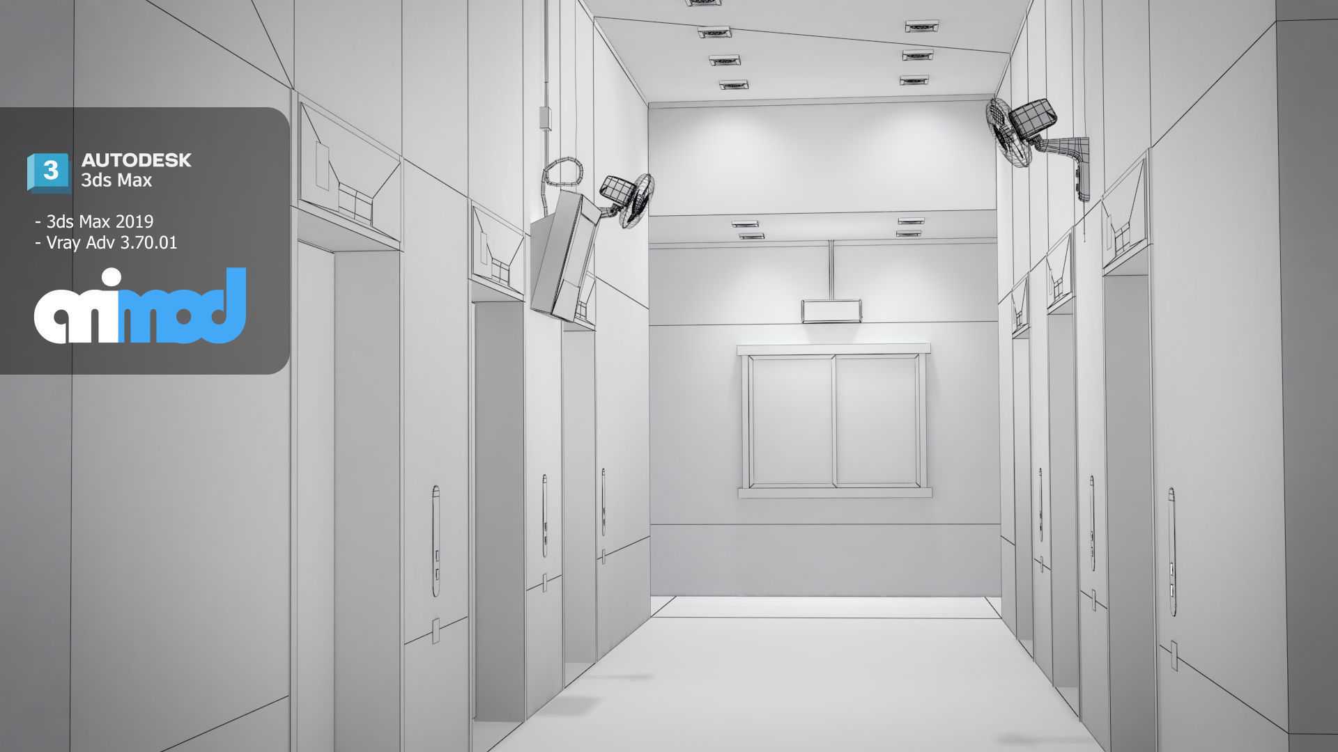 Hk Public Housing Corridor 004 3D model_7