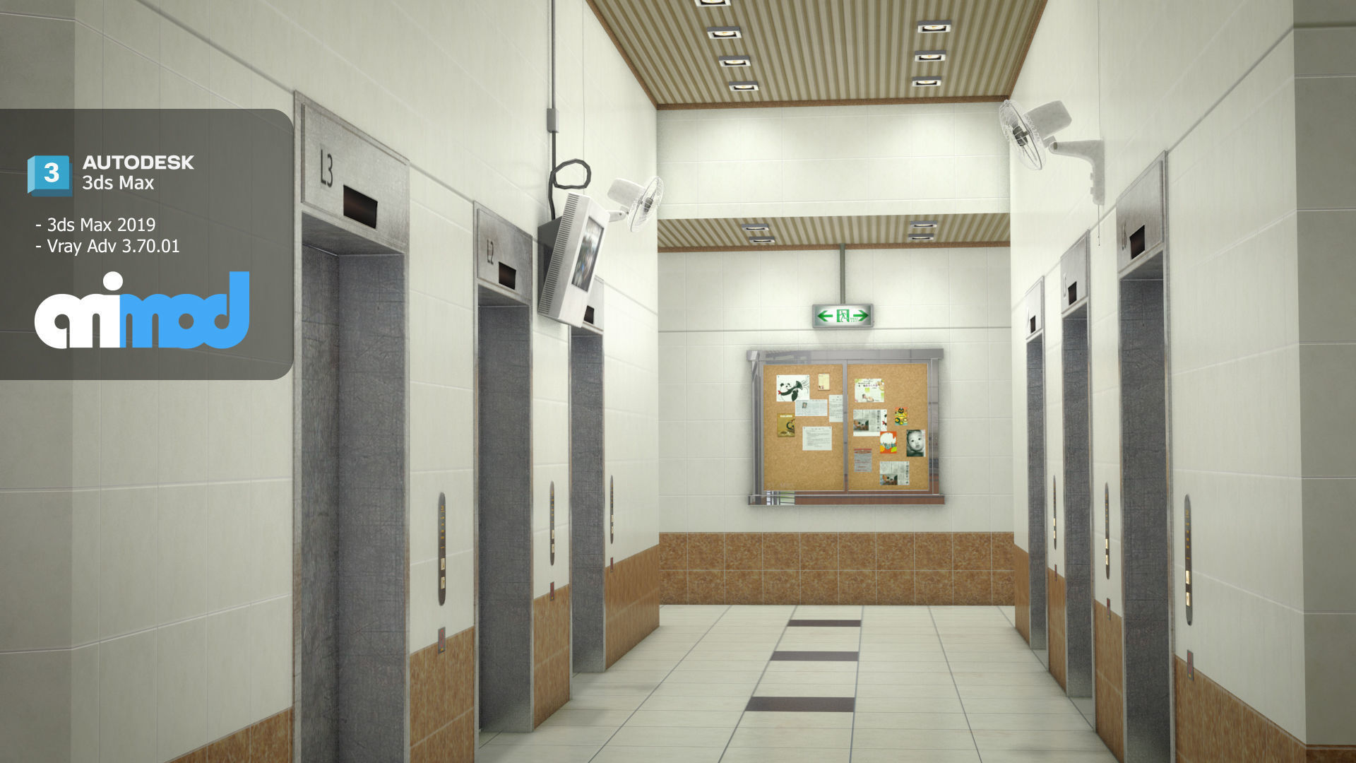 Hk Public Housing Corridor 004 3D model_2