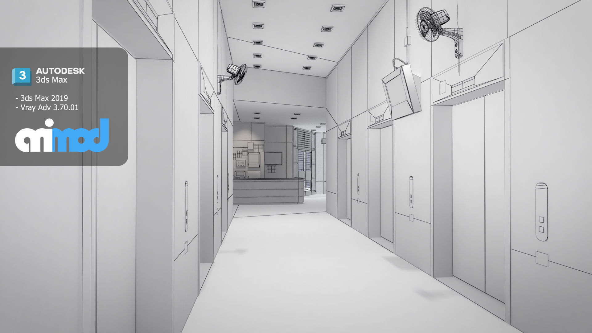 Hk Public Housing Corridor 004 3D model_6
