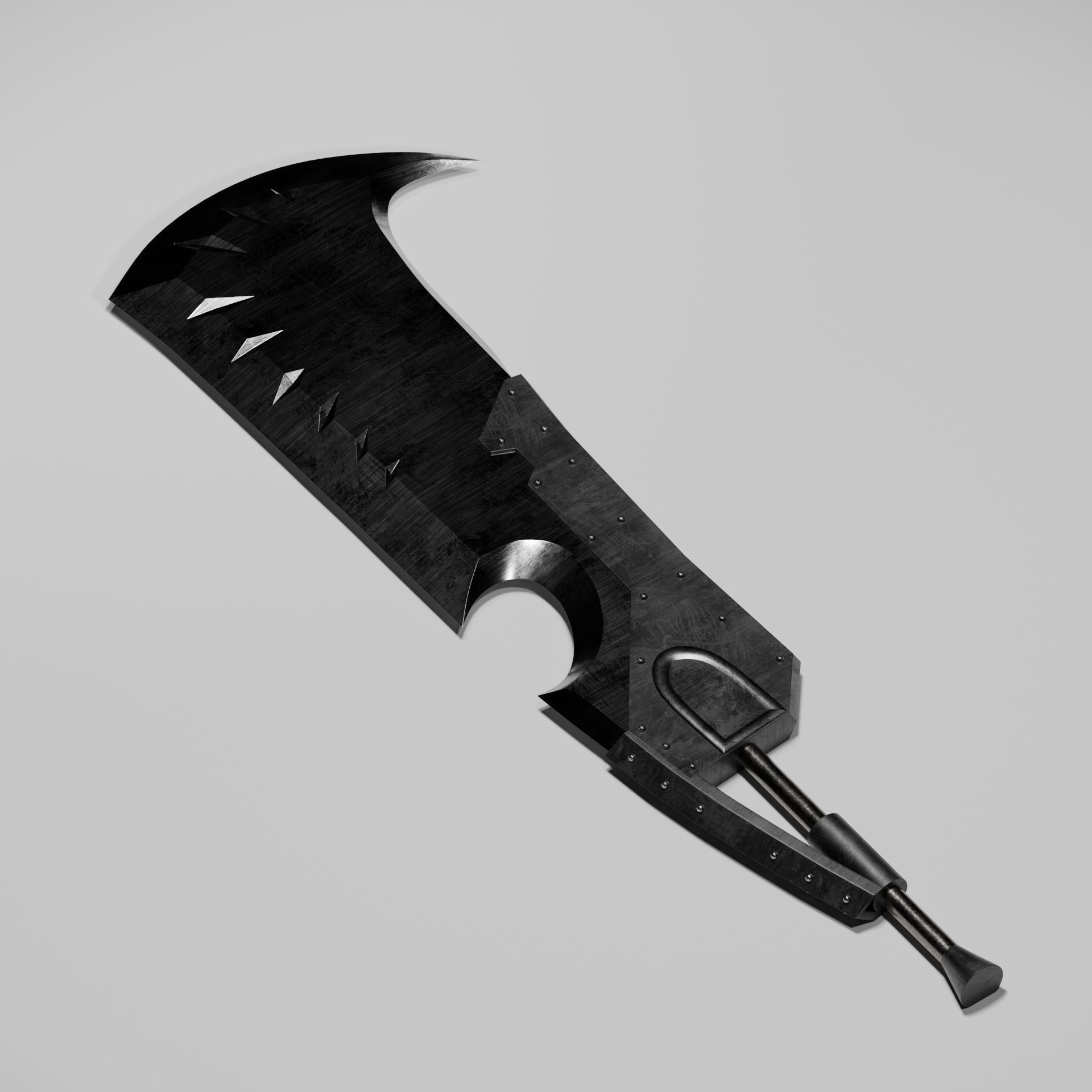 Espada Munster Hunter Low-poly 3D model_2