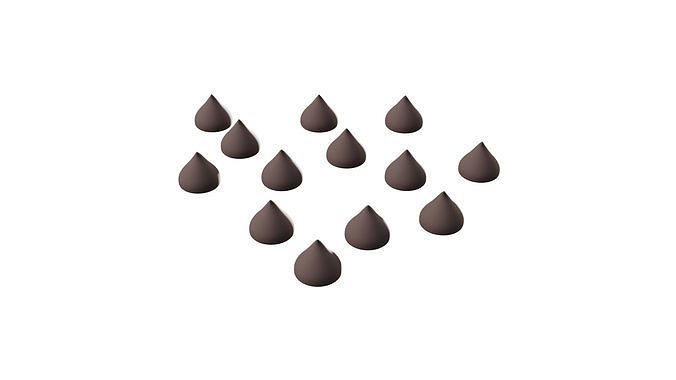 3D Chocochips 1 With Rig 3D model