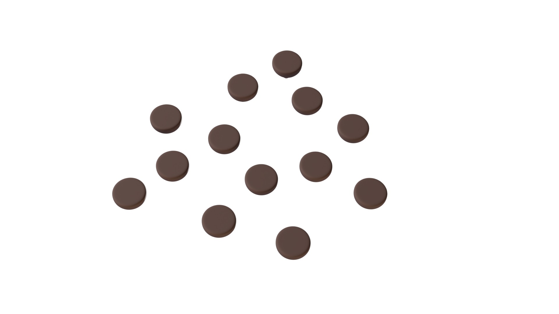 3D Chocochips 1 With Rig 3D model_4