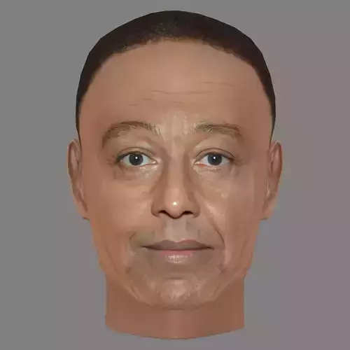Giancarlo Esposito Head - Low poly head for game