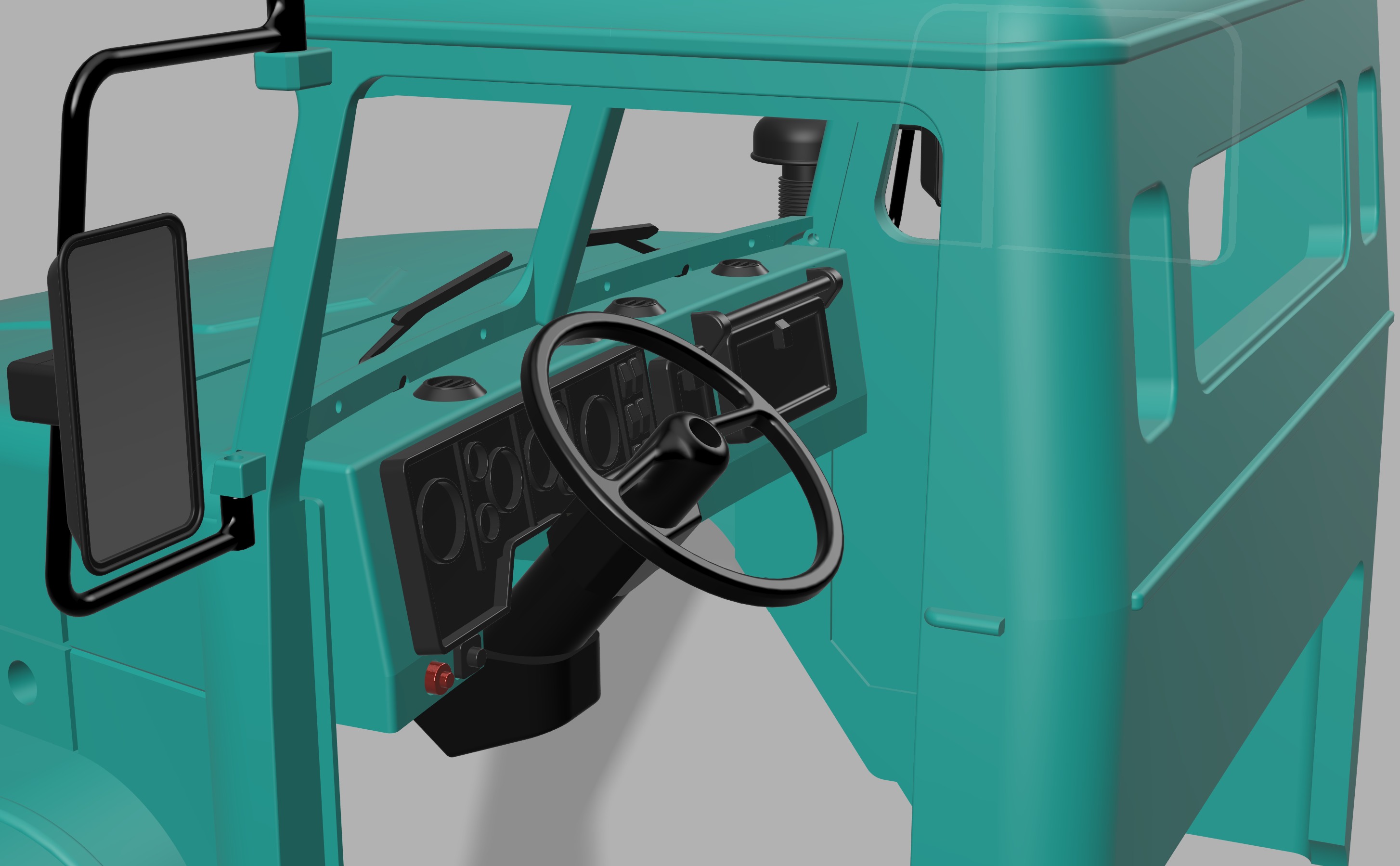 Crawler 4320 dual cab - 1-10 RC Body 3D print model_26