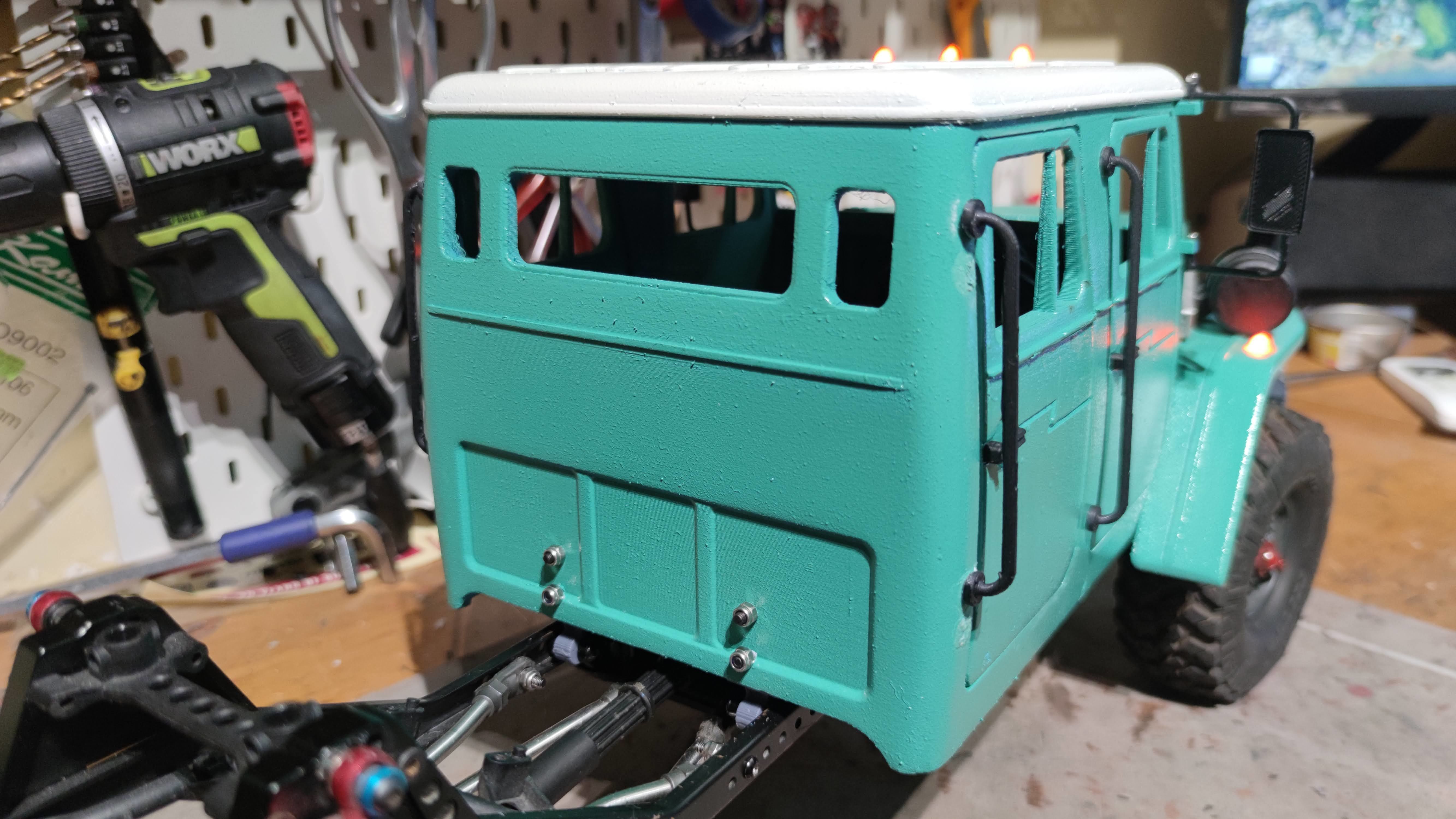 Crawler 4320 dual cab - 1-10 RC Body 3D print model_21